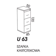 SZAFA KARTOTEKOWA WYSOKA U63